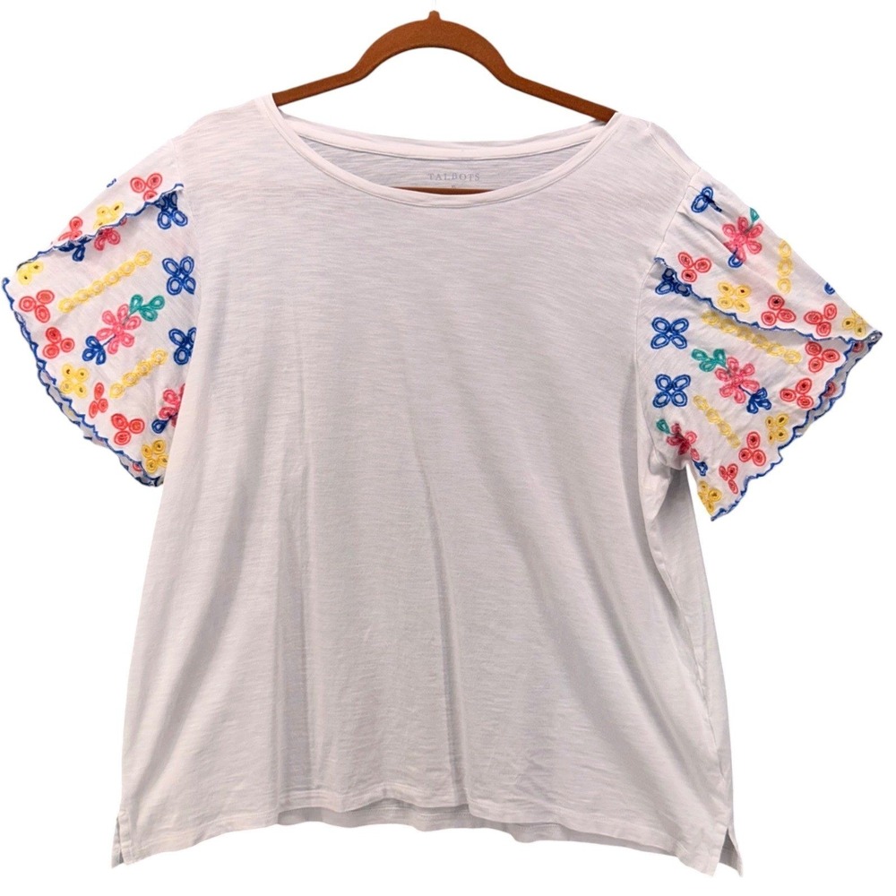 Talbots‎ Boho Top White XL